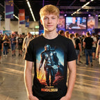 Produktbild Through The Galaxy T-Shirt schwarz - Star Wars Mandalorian