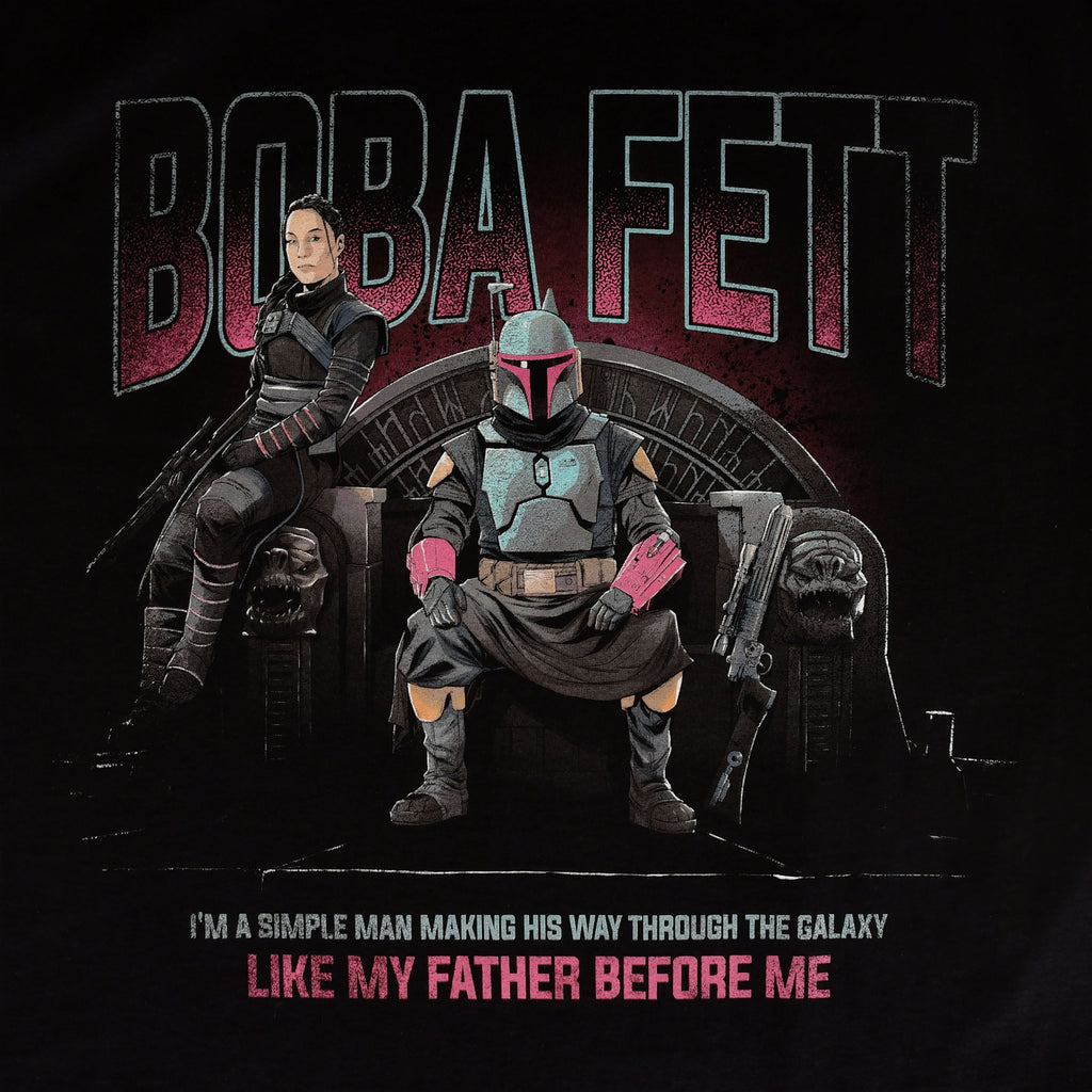 Produktbild Boba Fett Throne T-Shirt schwarz - Star Wars Mandalorian