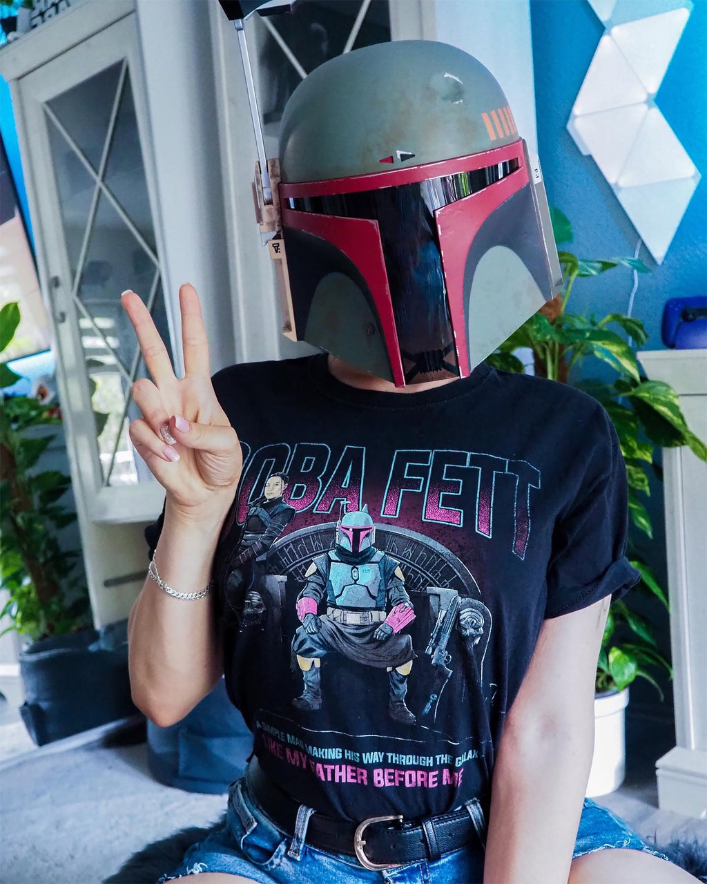 Produktbild Boba Fett Throne T-Shirt schwarz - Star Wars Mandalorian