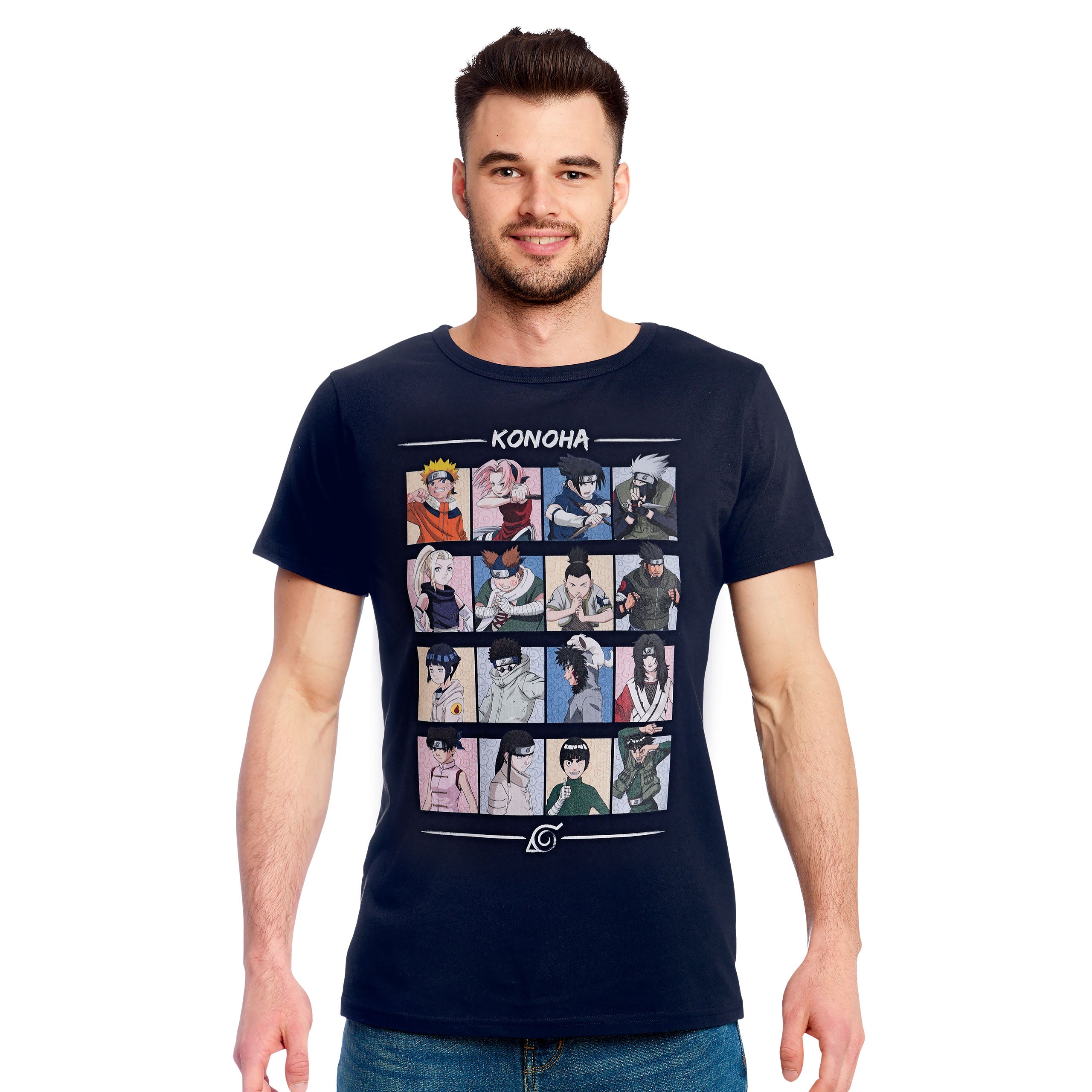 Produktbild Naruto - Characters of Konoha T-Shirt blau