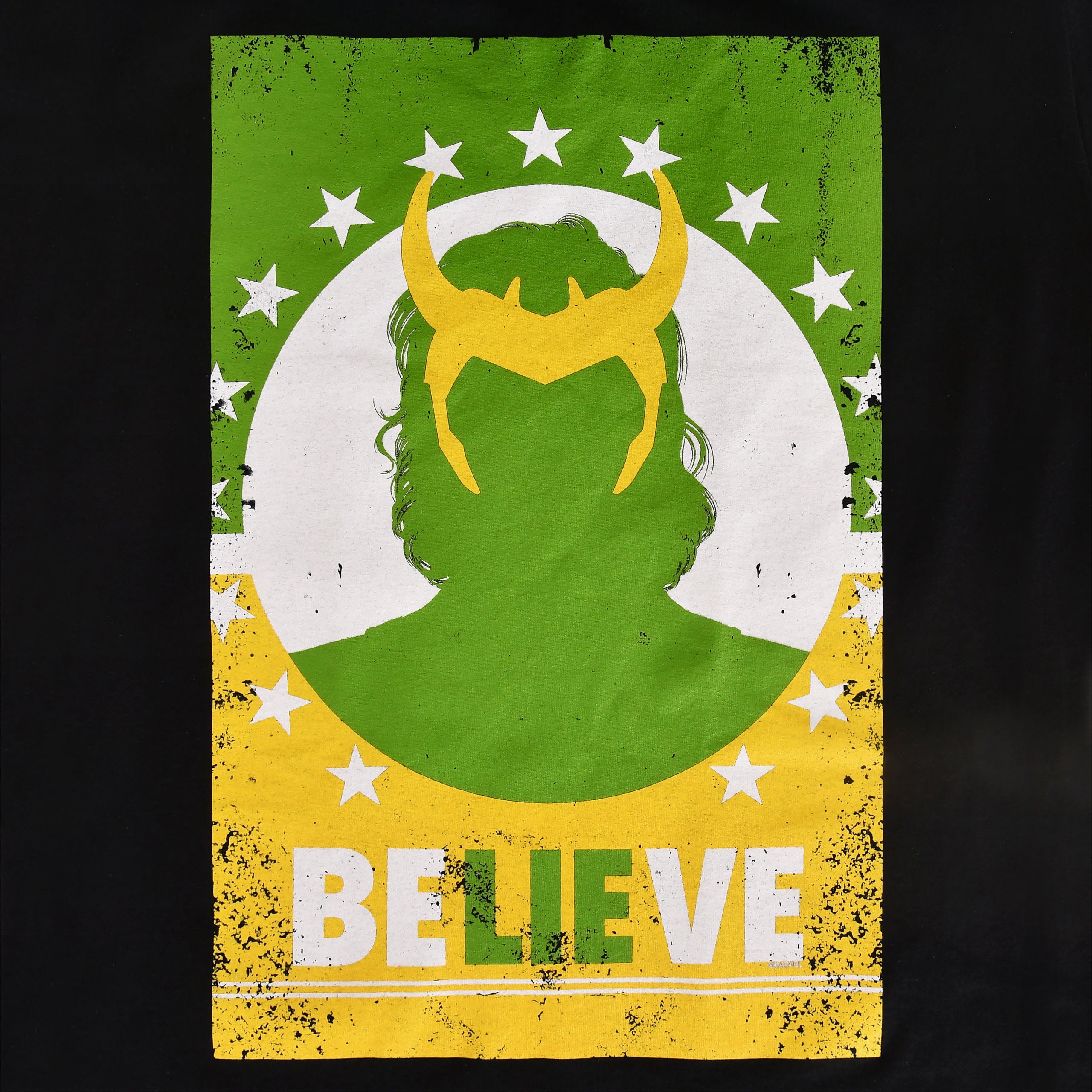Produktbild Loki - Believe Lie Poster T-Shirt schwarz