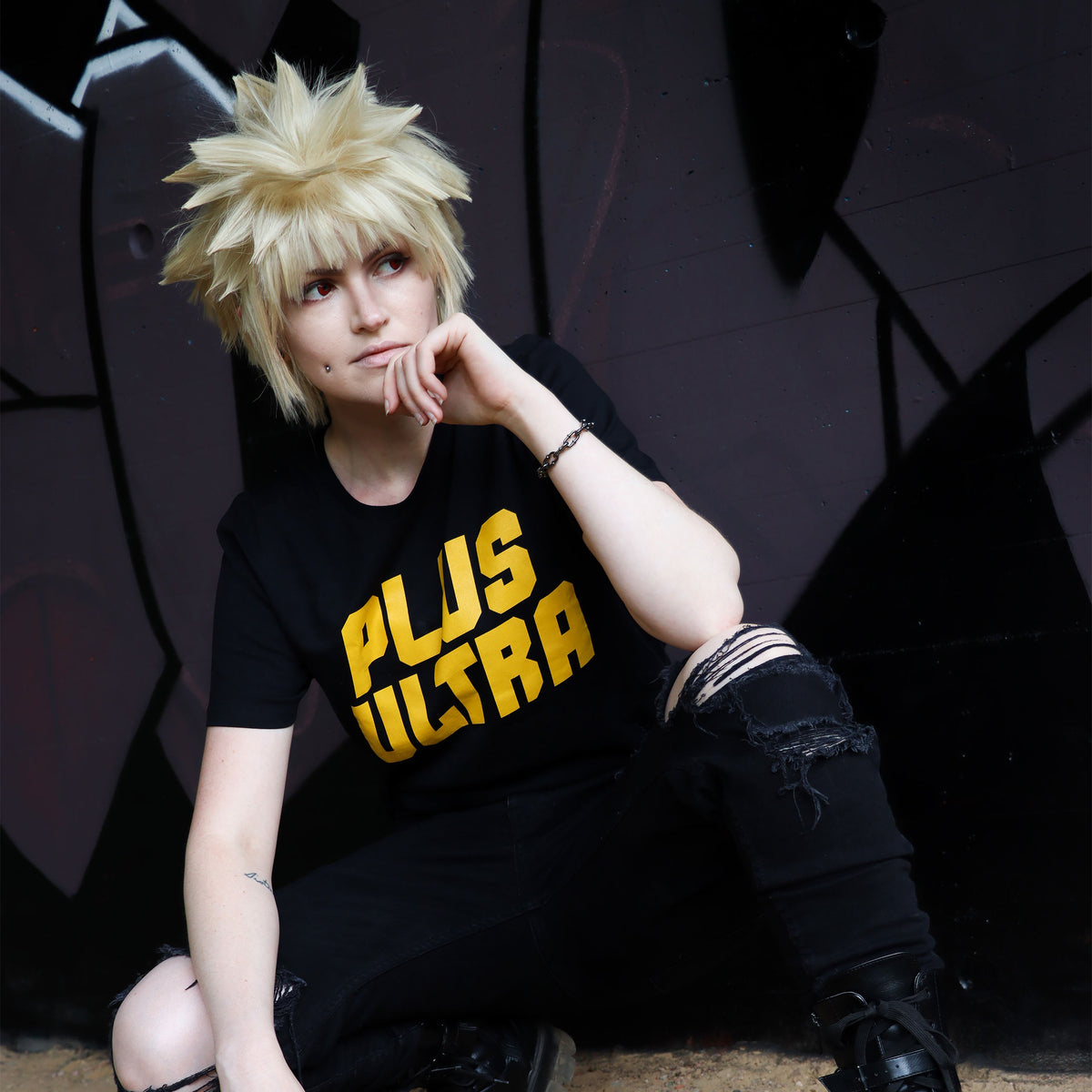 Produktbild Plus Ultra T-Shirt für My Hero Academia Fans schwarz