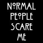 Produktbild Normal People Scare Me T-Shirt für American Horror Story Fans schwarz