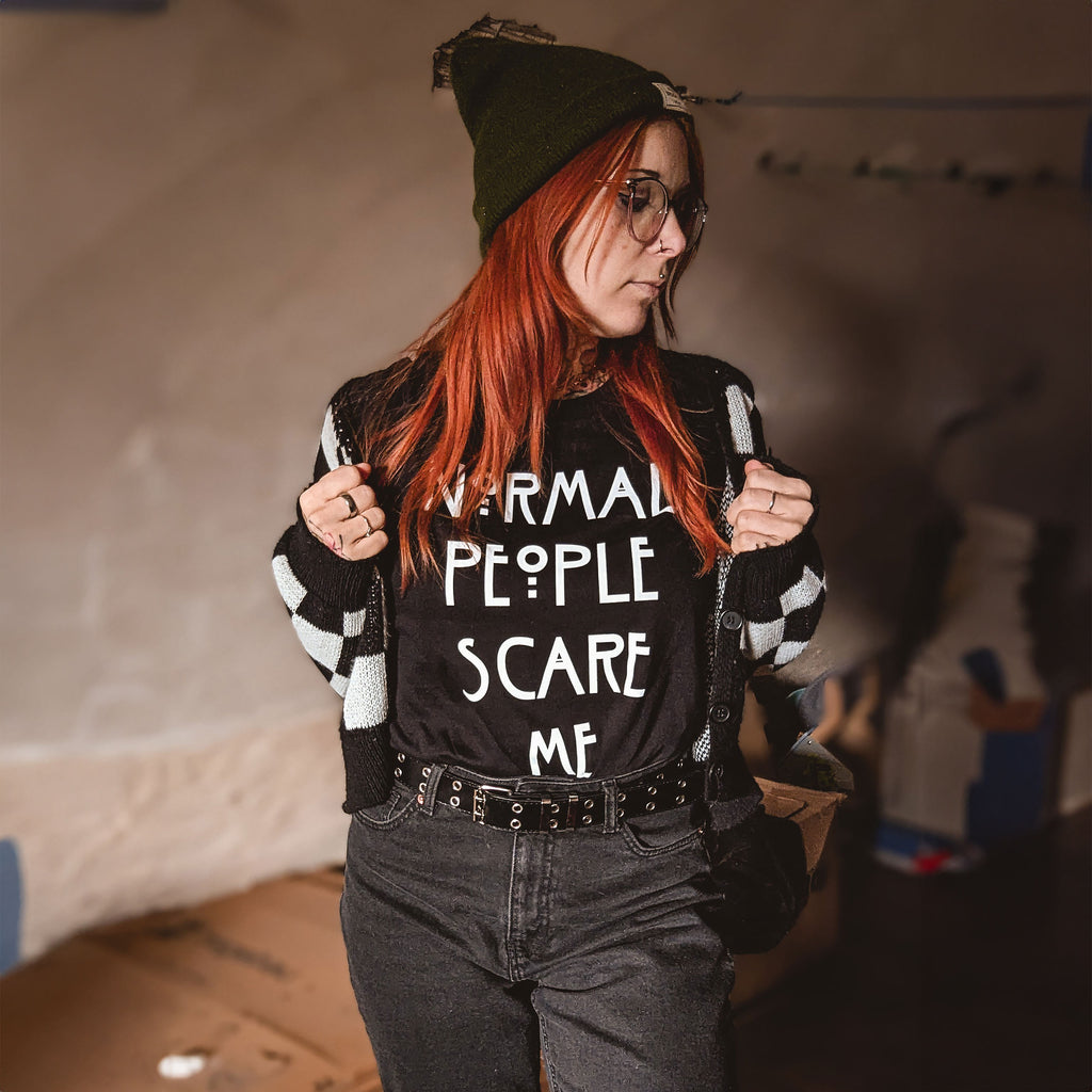 Produktbild Normal People Scare Me T-Shirt für American Horror Story Fans schwarz
