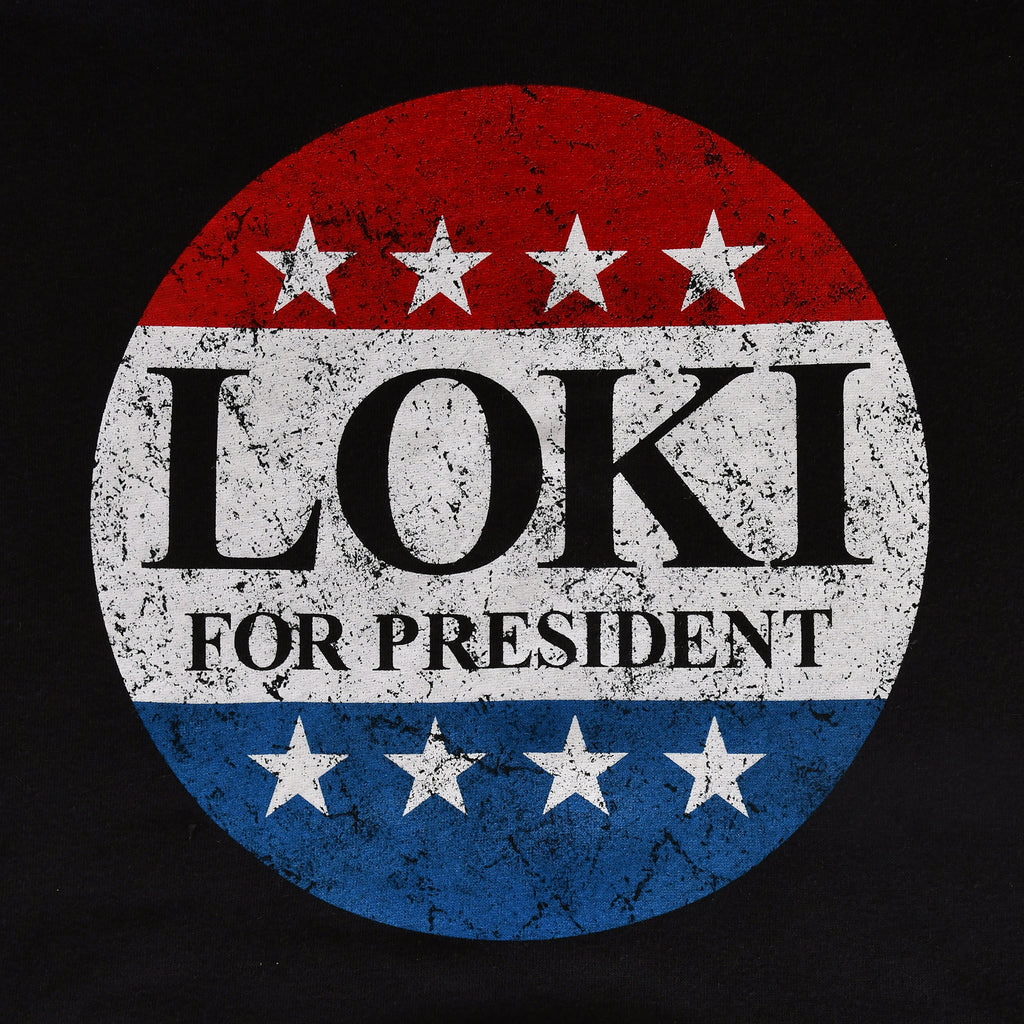 Produktbild For President Hoodie für Loki Fans schwarz