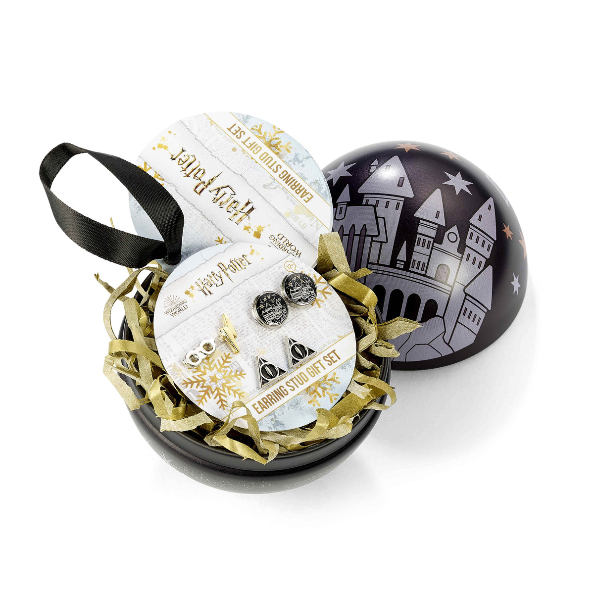 Produktbild Harry Potter - Hogwarts Weihnachtskugel mit Ohrstecker-Set