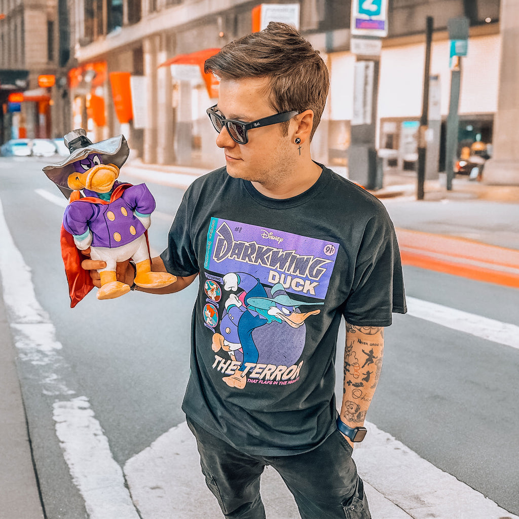 Produktbild Darkwing Duck - Comic Cover T-Shirt schwarz