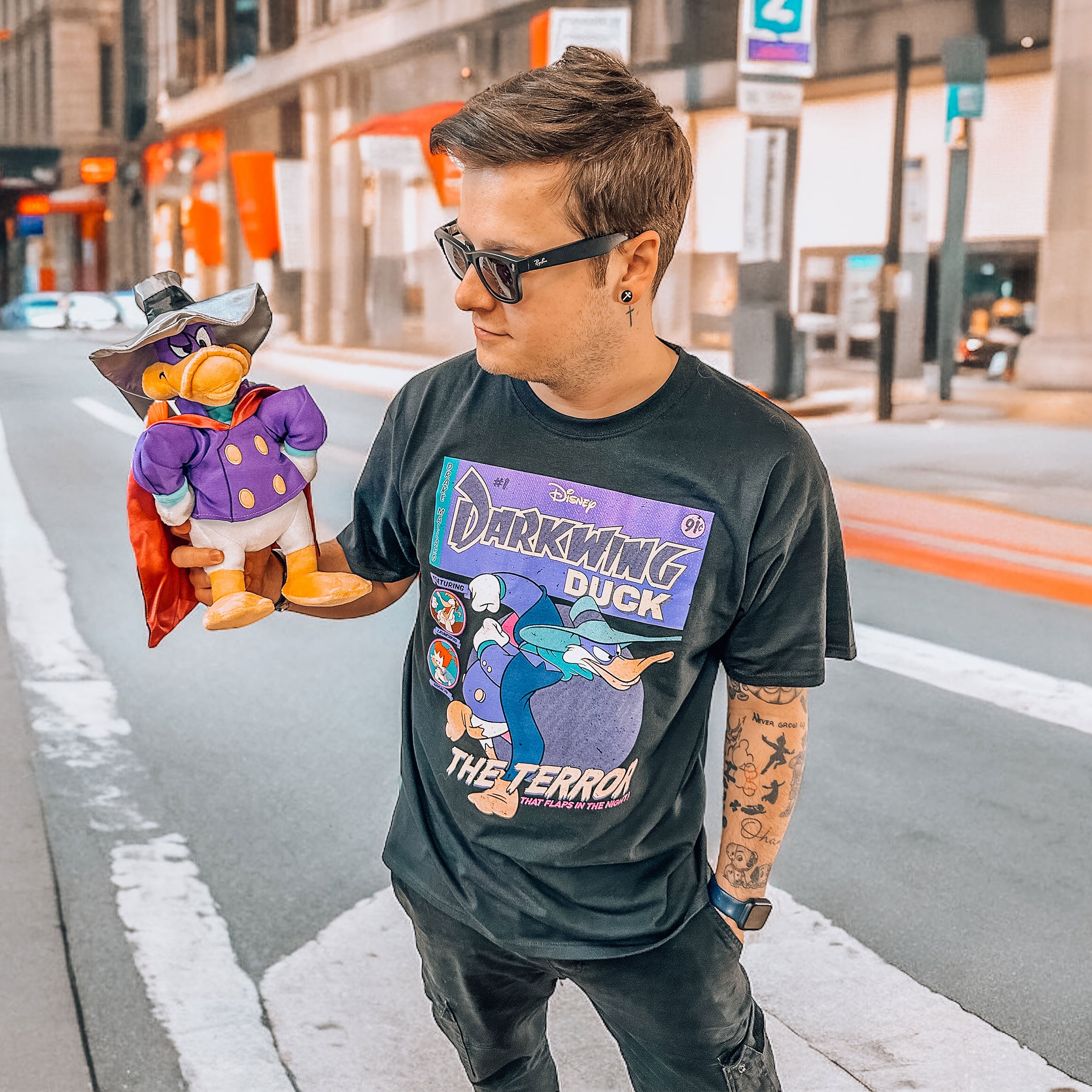 Produktbild Darkwing Duck - Comic Cover T-Shirt schwarz