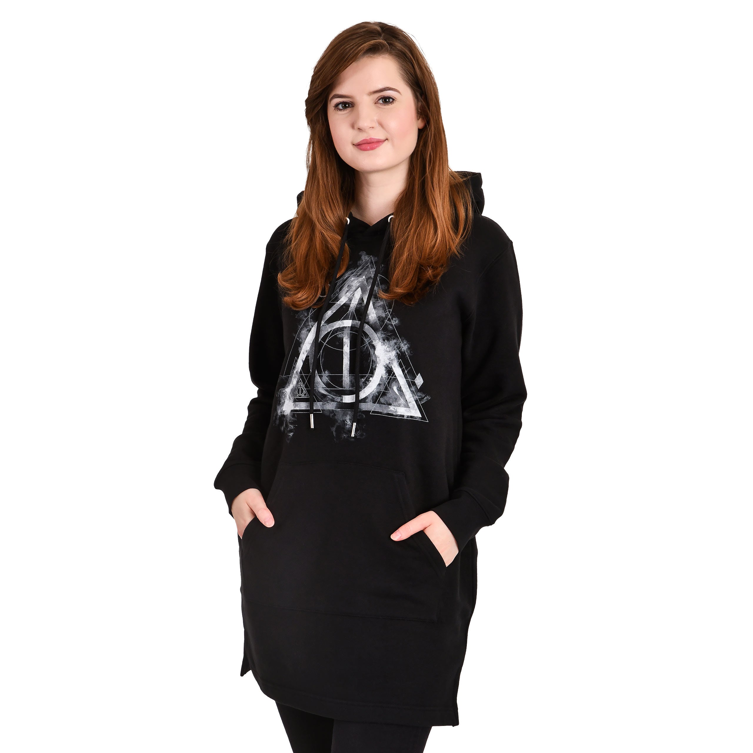 Produktbild Harry Potter - Smoky Hallows Sweatkleid mit Kapuze schwarz