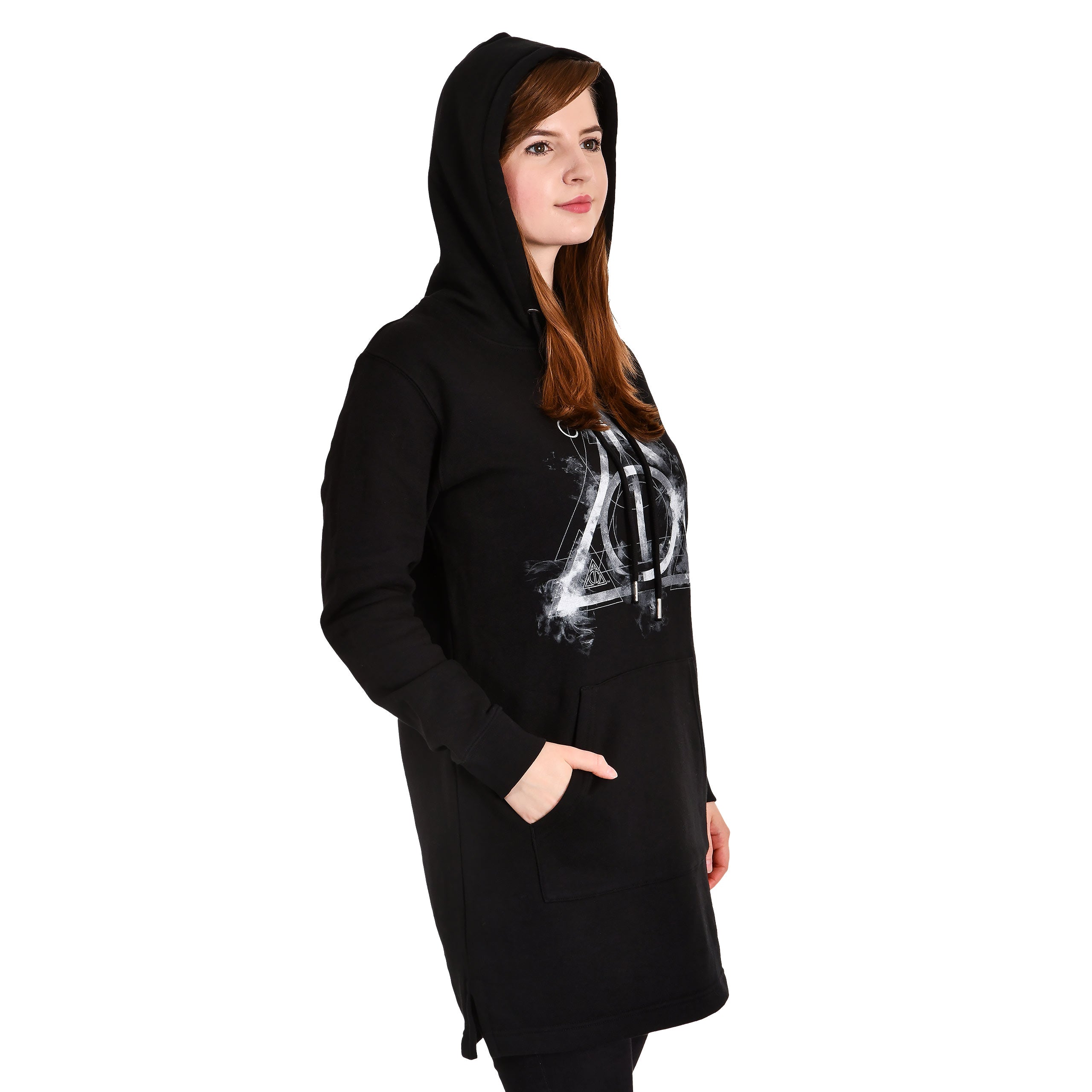Produktbild Harry Potter - Smoky Hallows Sweatkleid mit Kapuze schwarz