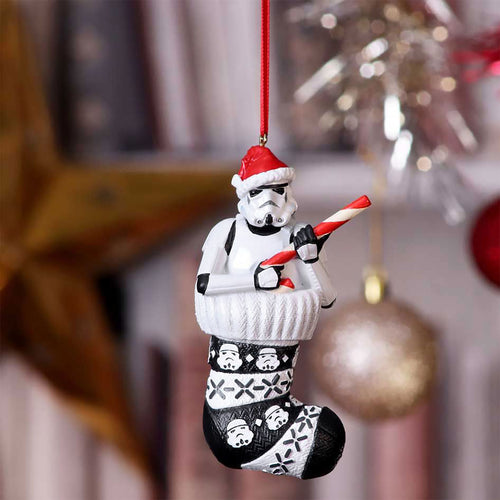 Produktbild Stormtrooper im Weihnachtsstrumpf Weihnachtsbaum-Schmuck - Star Wars