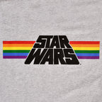 Produktbild Star Wars - Classic Rainbow Logo Pride T-Shirt grau