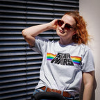 Produktbild Star Wars - Classic Rainbow Logo Pride T-Shirt grau