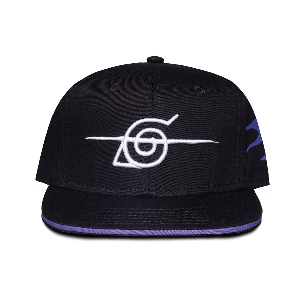 Naruto Shippuden - Anti Konoha Symbol Snapback Cap schwarz