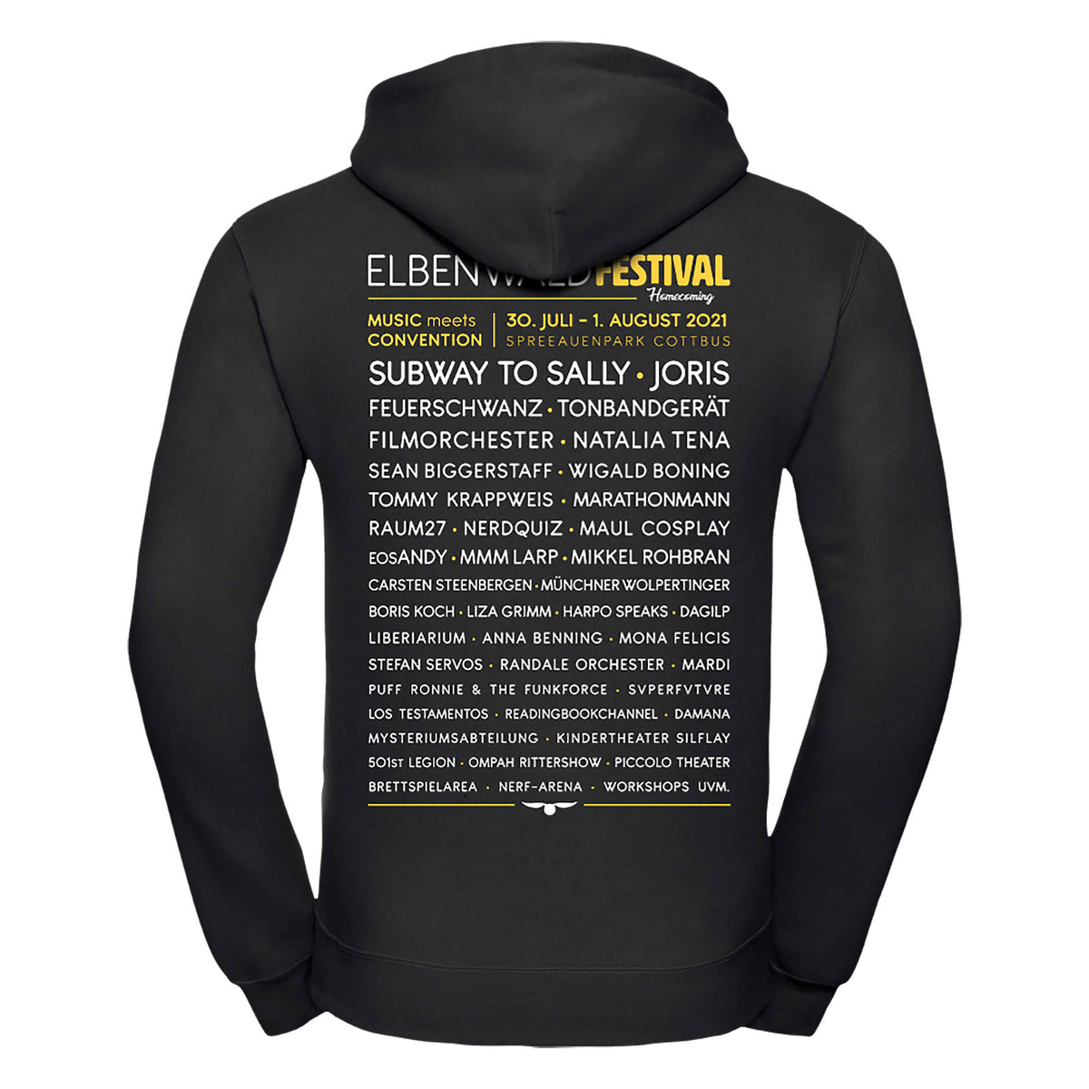 Produktbild Elbenwald Festival Homecoming Hoodie schwarz