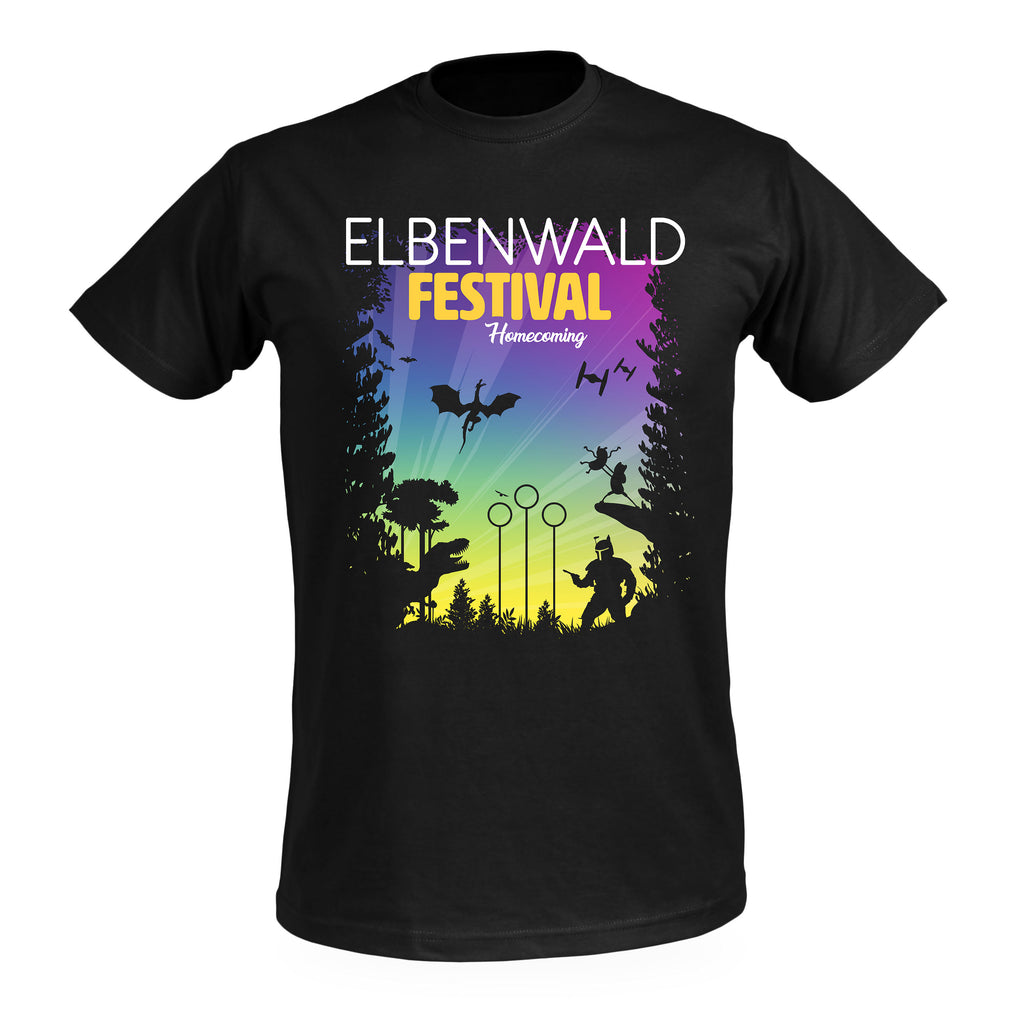 Produktbild Elbenwald Festival Homecoming T-Shirt schwarz