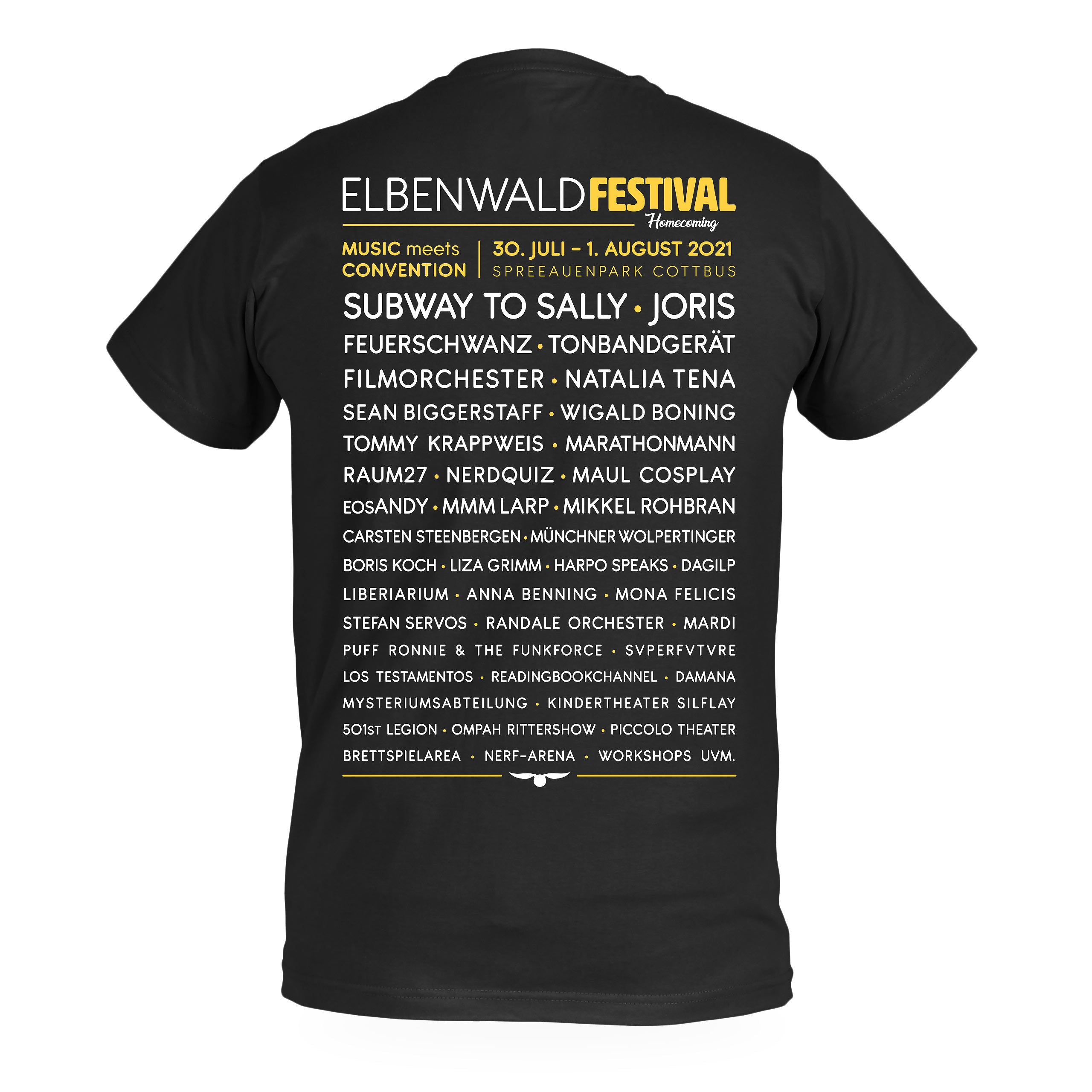 Produktbild Elbenwald Festival Homecoming T-Shirt schwarz