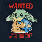 Produktbild Grogu Wanted Too Cute T-Shirt Kinder blau - Star Wars The Mandalorian