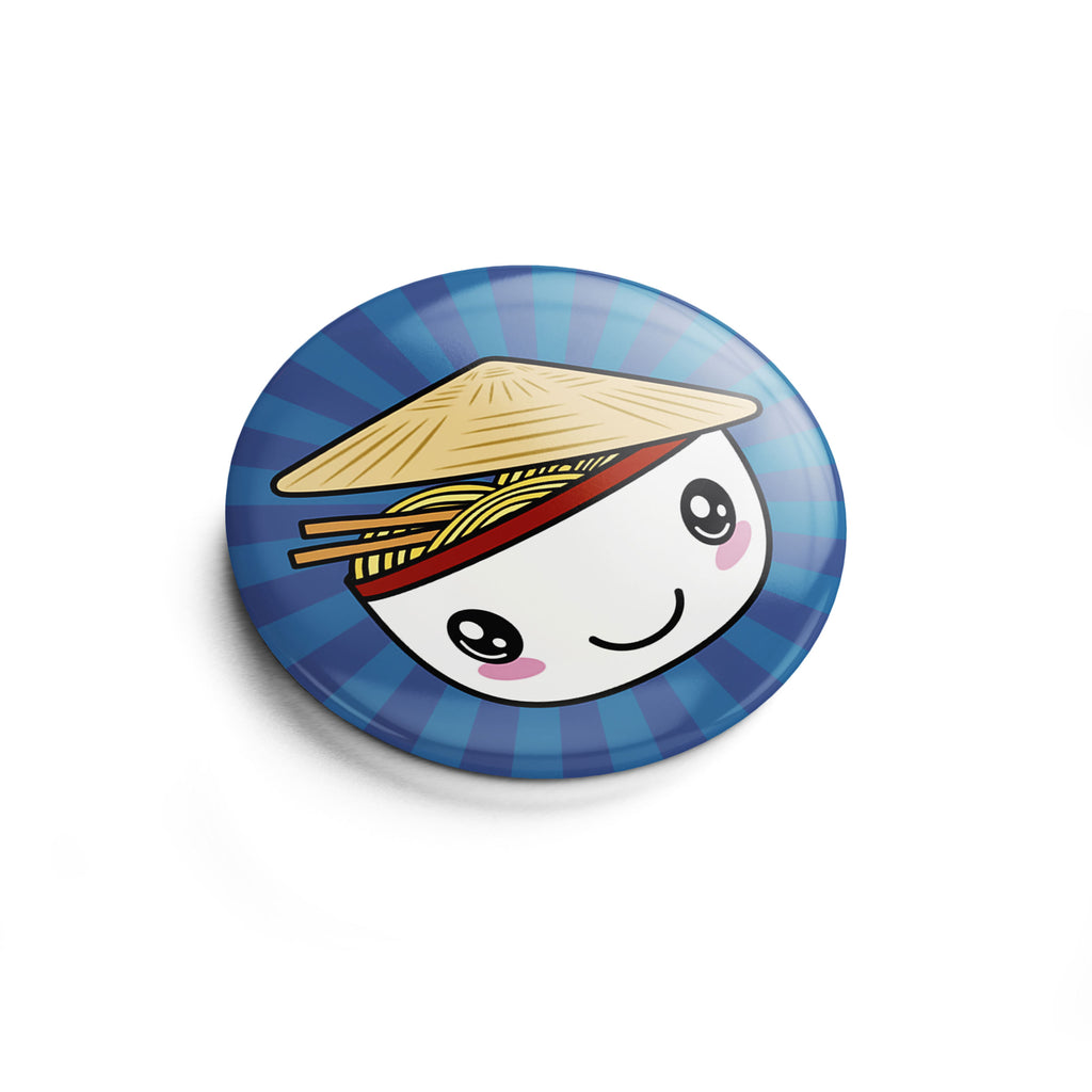 Kawaii Ramen Button für Anime Fans