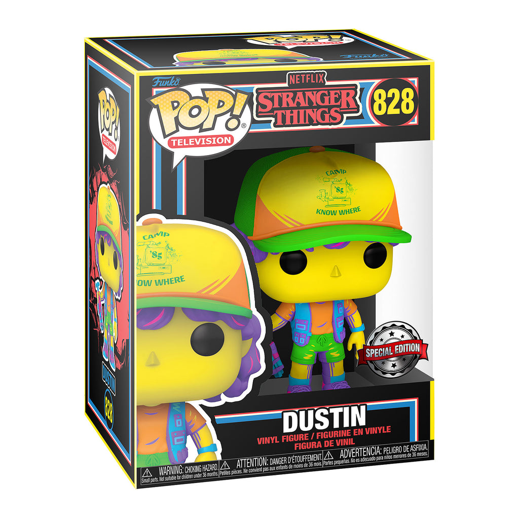 Produktbild Stranger Things - Dustin Blacklight Funko Pop Figur