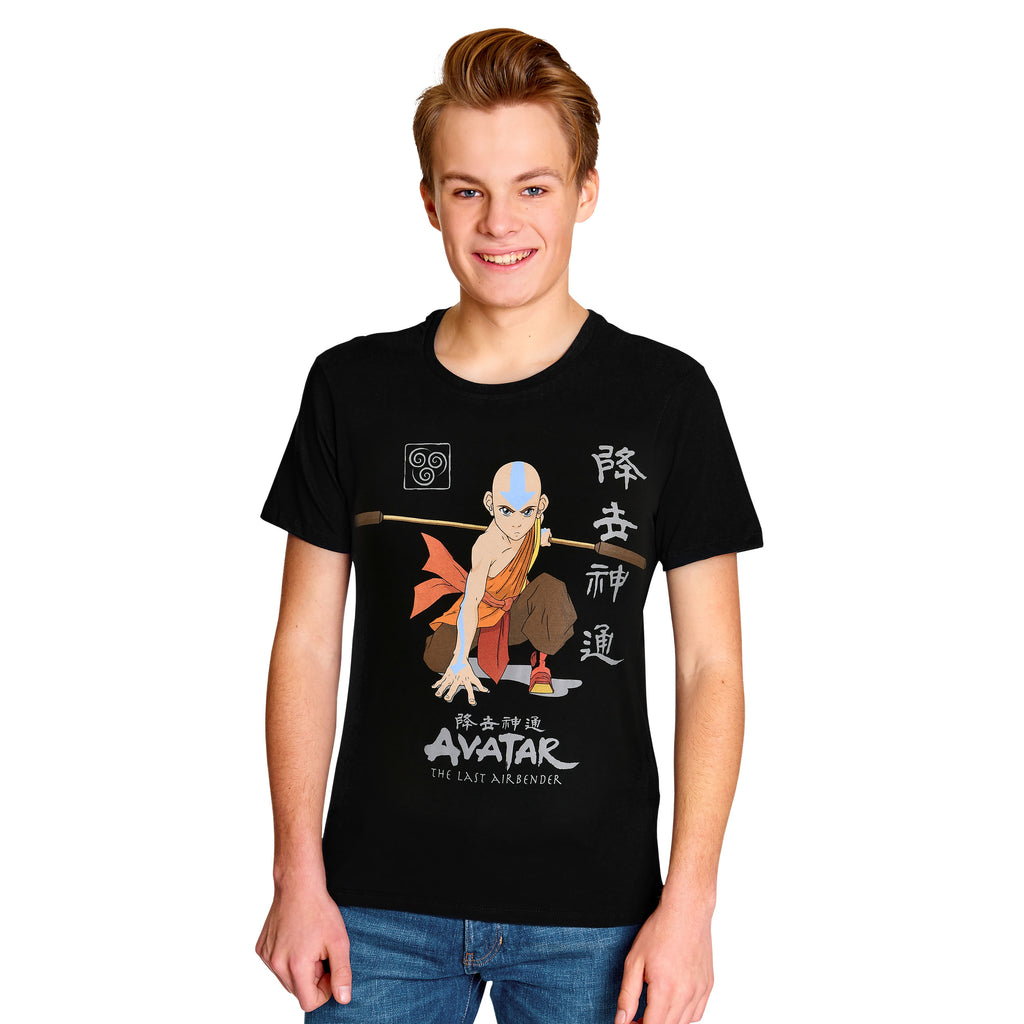 Produktbild Avatar Der Herr der Elemente - Aang Ready For Battle T-Shirt schwarz