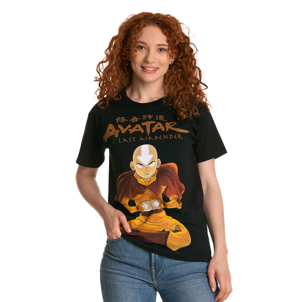 Produktbild Avatar Der Herr der Elemente - Aang State Pose T-Shirt schwarz