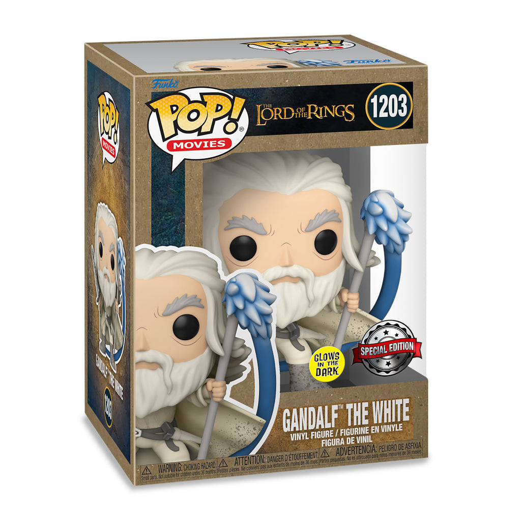 Produktbild Der Herr der Ringe - Gandalf mit Gehstock Glow in the Dark Funko Pop Figur