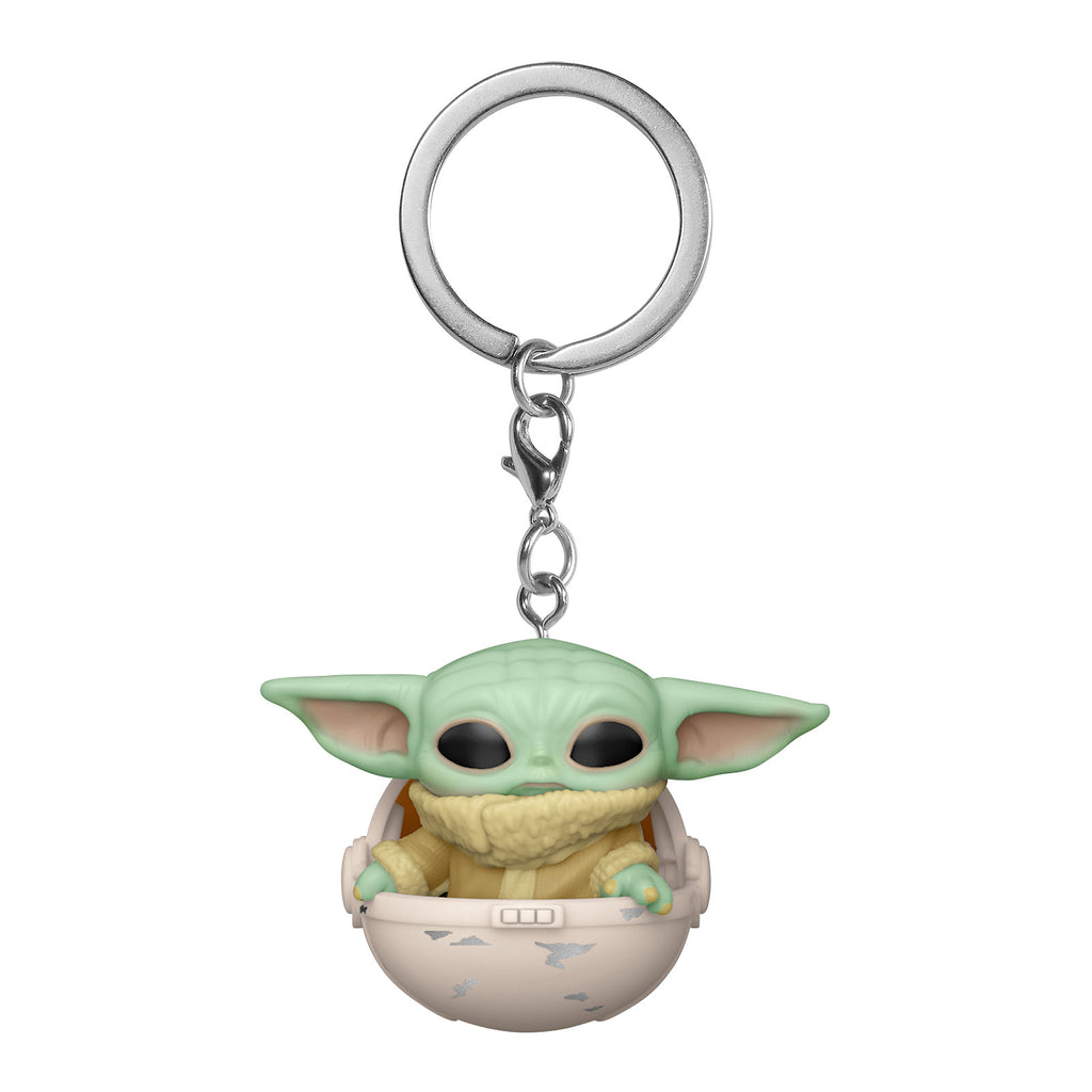 Produktbild Grogu in Wiege Funko Pop Schlüsselanhänger - Star Wars The Mandalorian