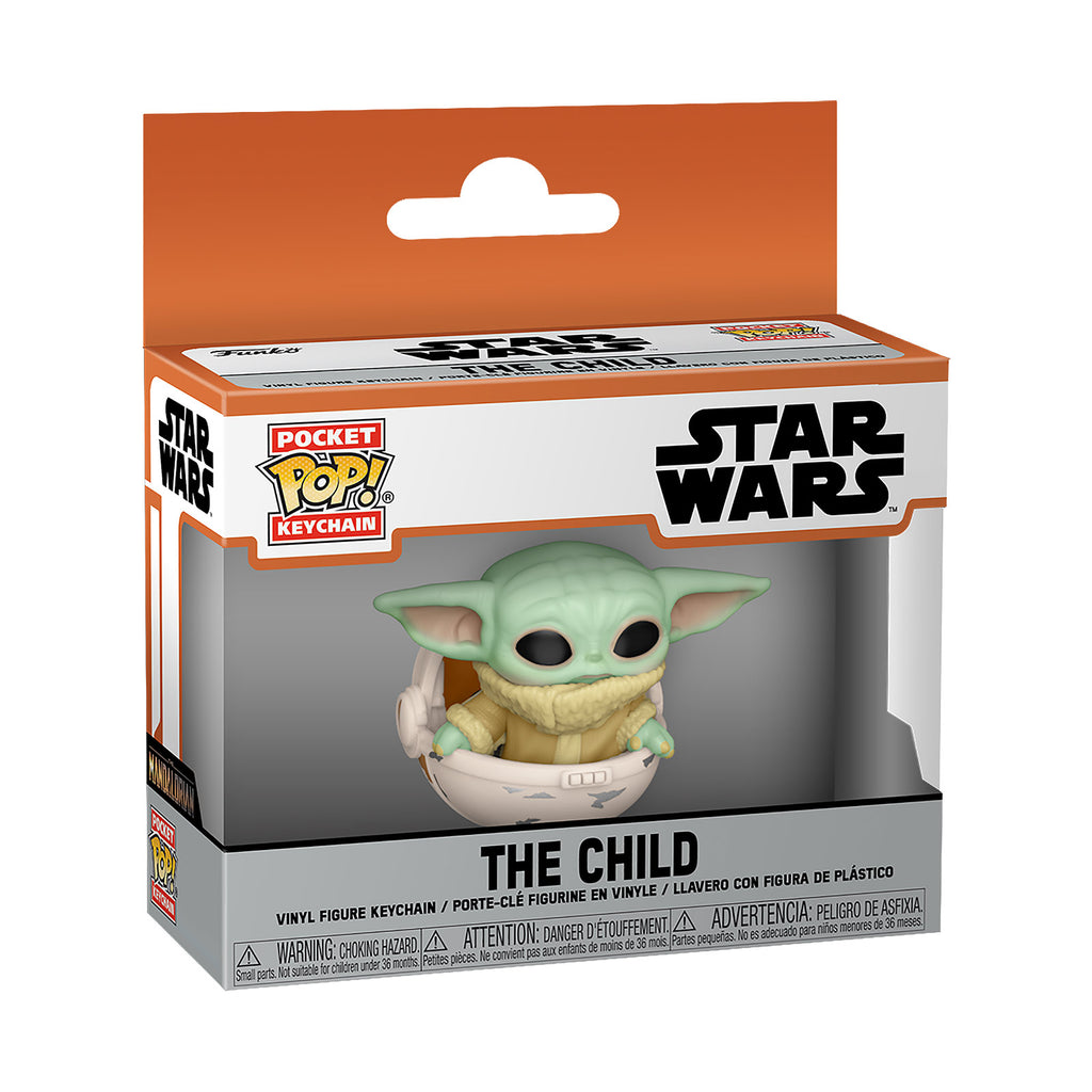 Produktbild Grogu in Wiege Funko Pop Schlüsselanhänger - Star Wars The Mandalorian