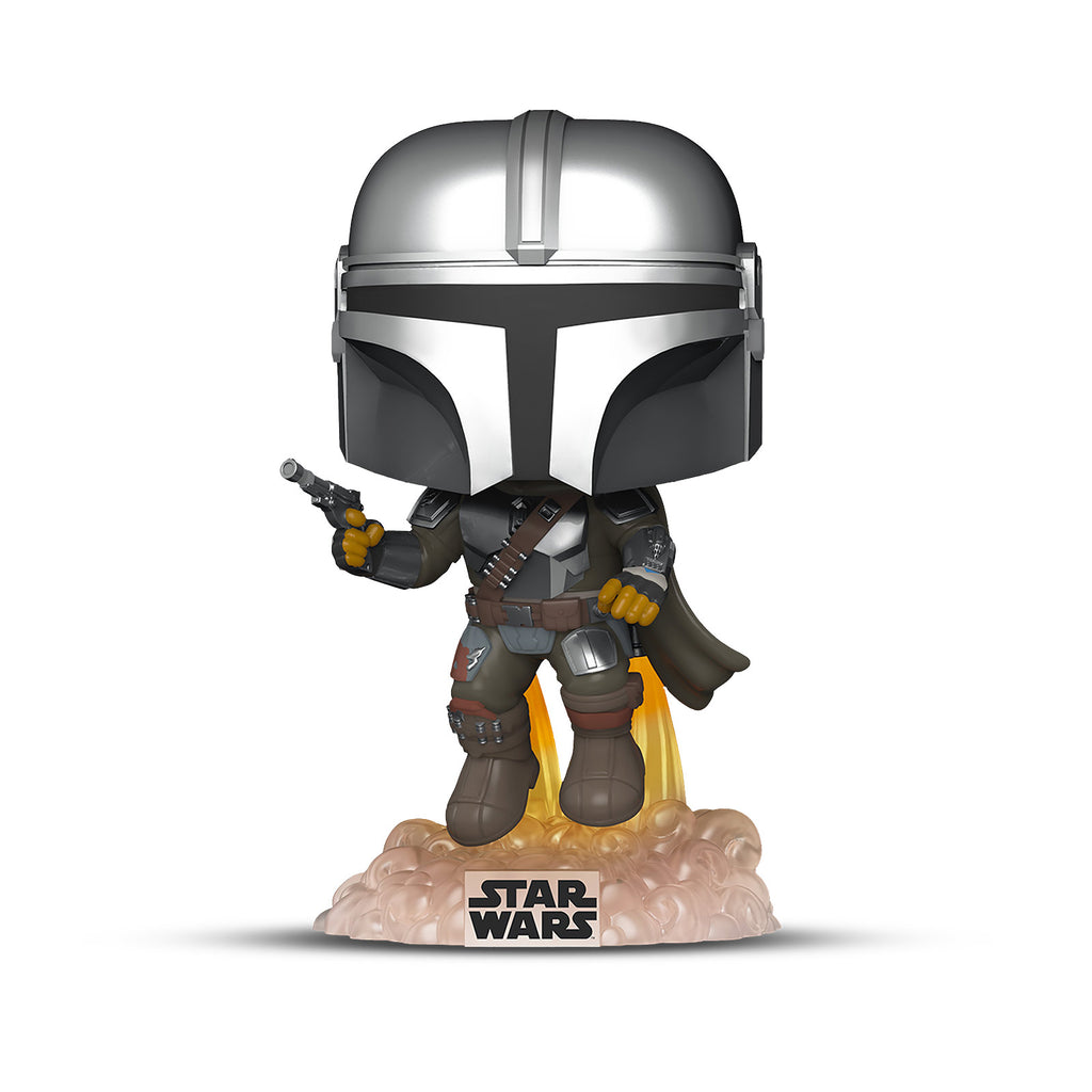Produktbild Mando Glow in the Dark Funko Pop Wackelkopf-Figur - Star Wars The Mandalorian