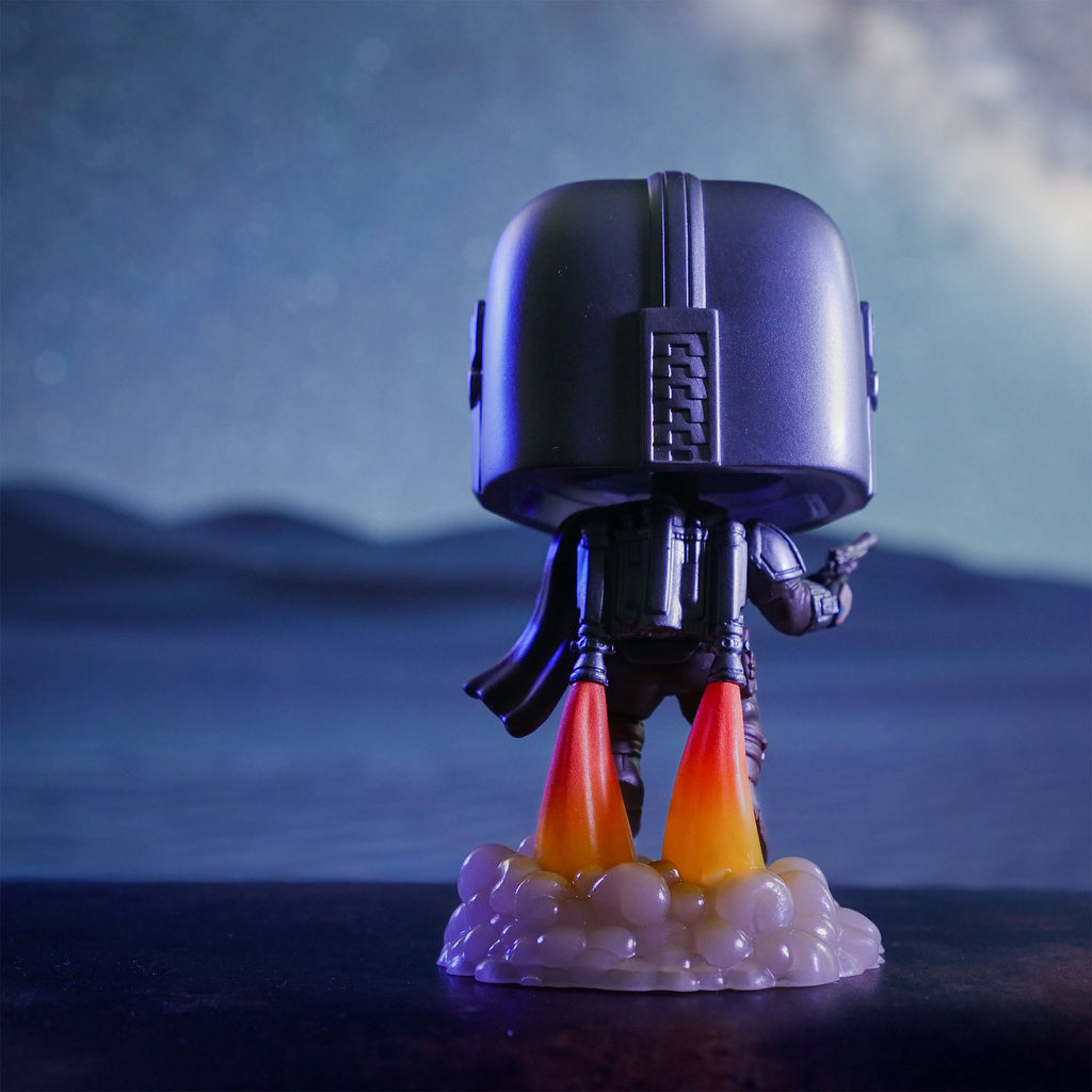 Produktbild Mando Glow in the Dark Funko Pop Wackelkopf-Figur - Star Wars The Mandalorian