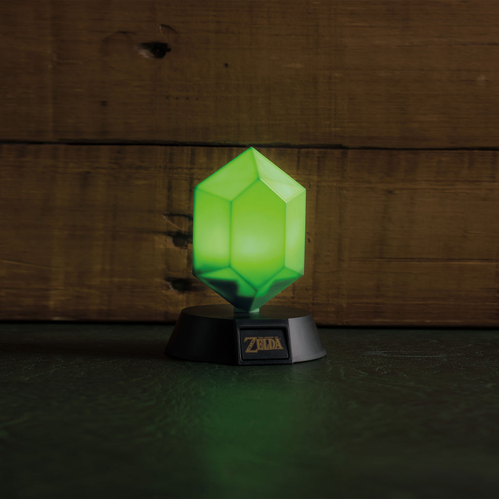 Zelda - Grüner Rubin Icons 3D Tischlampe