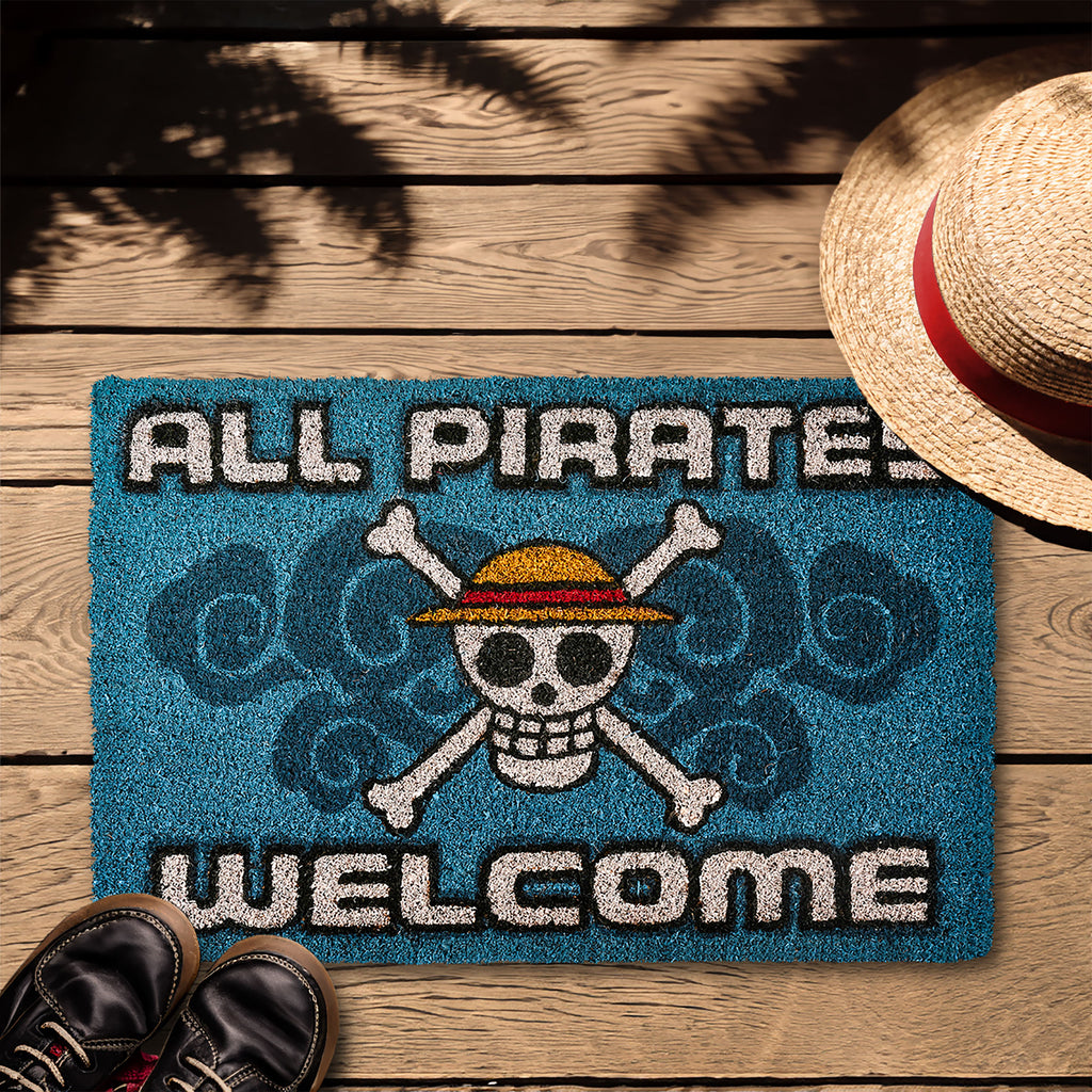 Produktbild One Piece - All Pirates Welcome Fußmatte