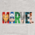 Produktbild Marvel - Logo Comic Heroes T-Shirt grau