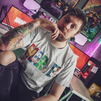 Produktbild Marvel - Logo Comic Heroes T-Shirt grau