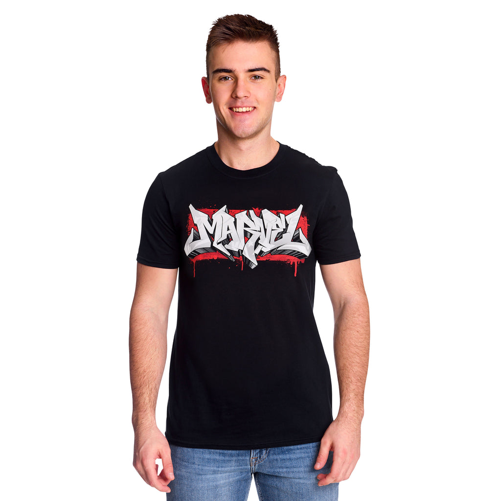 Produktbild Marvel - Logo Graffiti T-Shirt schwarz