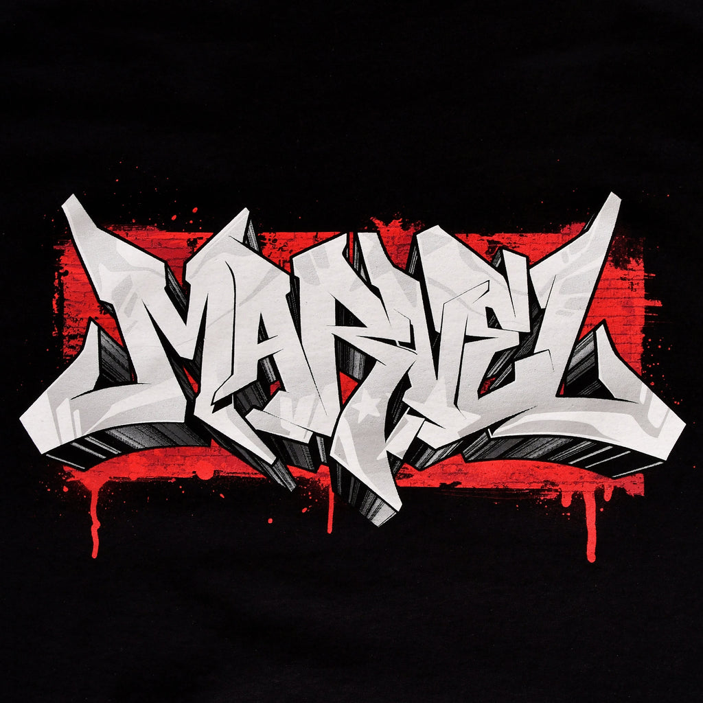 Produktbild Marvel - Logo Graffiti T-Shirt schwarz