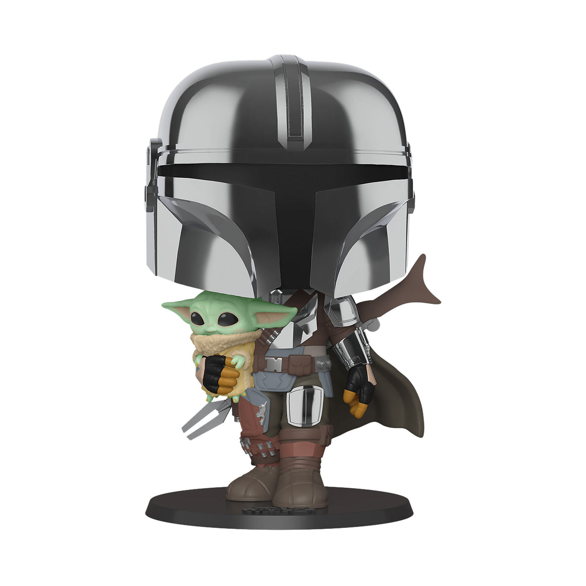 Produktbild Mandalorian Chrome Funko Pop Wackelkopf-Figur 26 cm - Star Wars