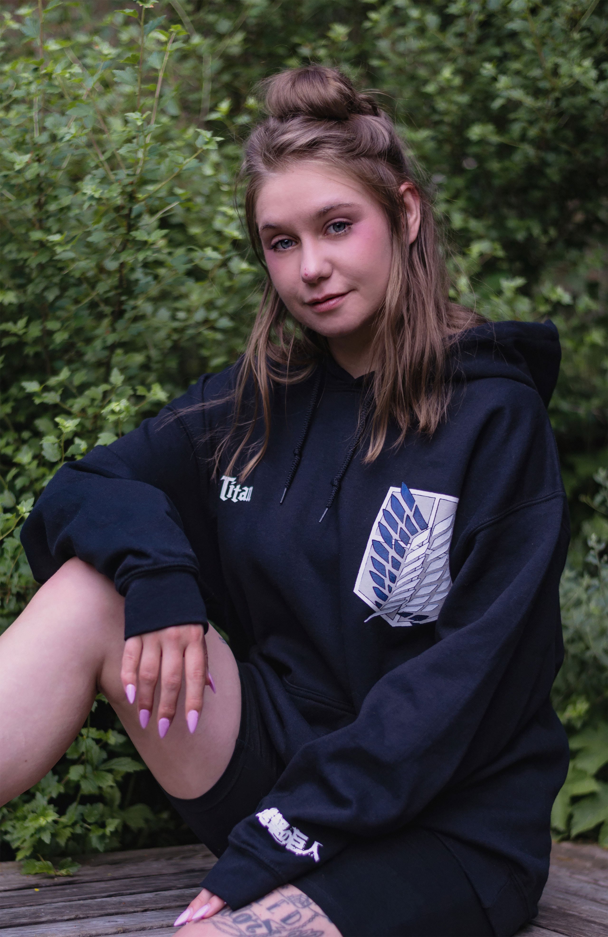 Produktbild Attack on Titan - Survey Corps Hoodie schwarz