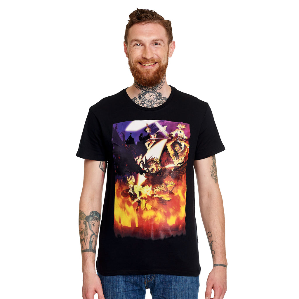 Black Clover - Poster T-Shirt schwarz