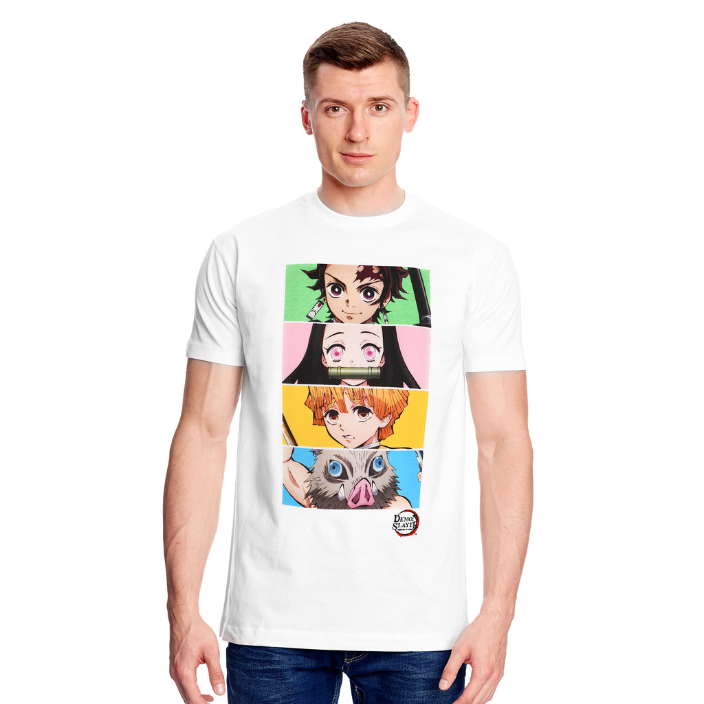 Demon Slayer - Crew T-Shirt weiß