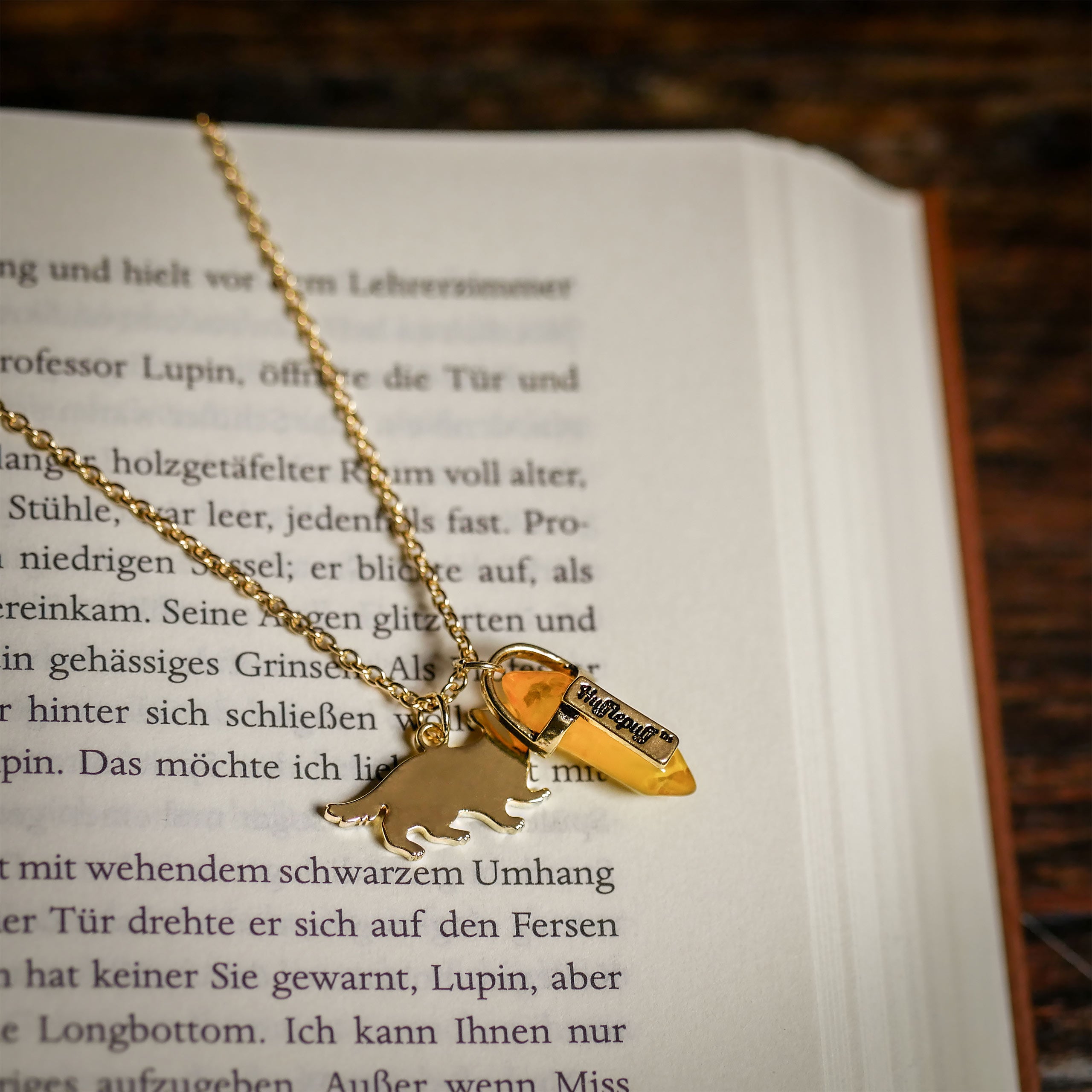 Produktbild Harry Potter - Hufflepuff Wappen Kette