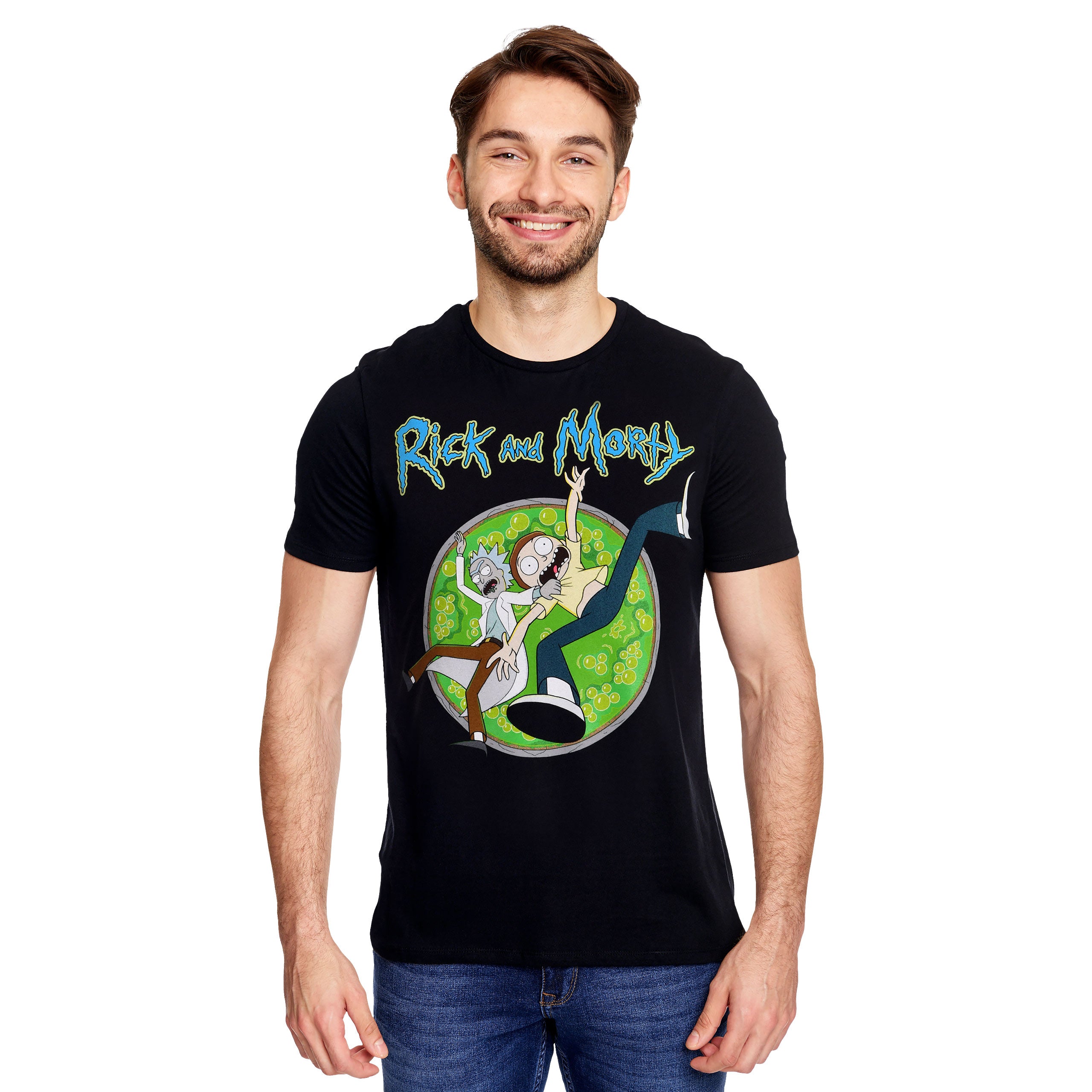 Product image Rick and Morty - Portal Circle T-Shirt Black