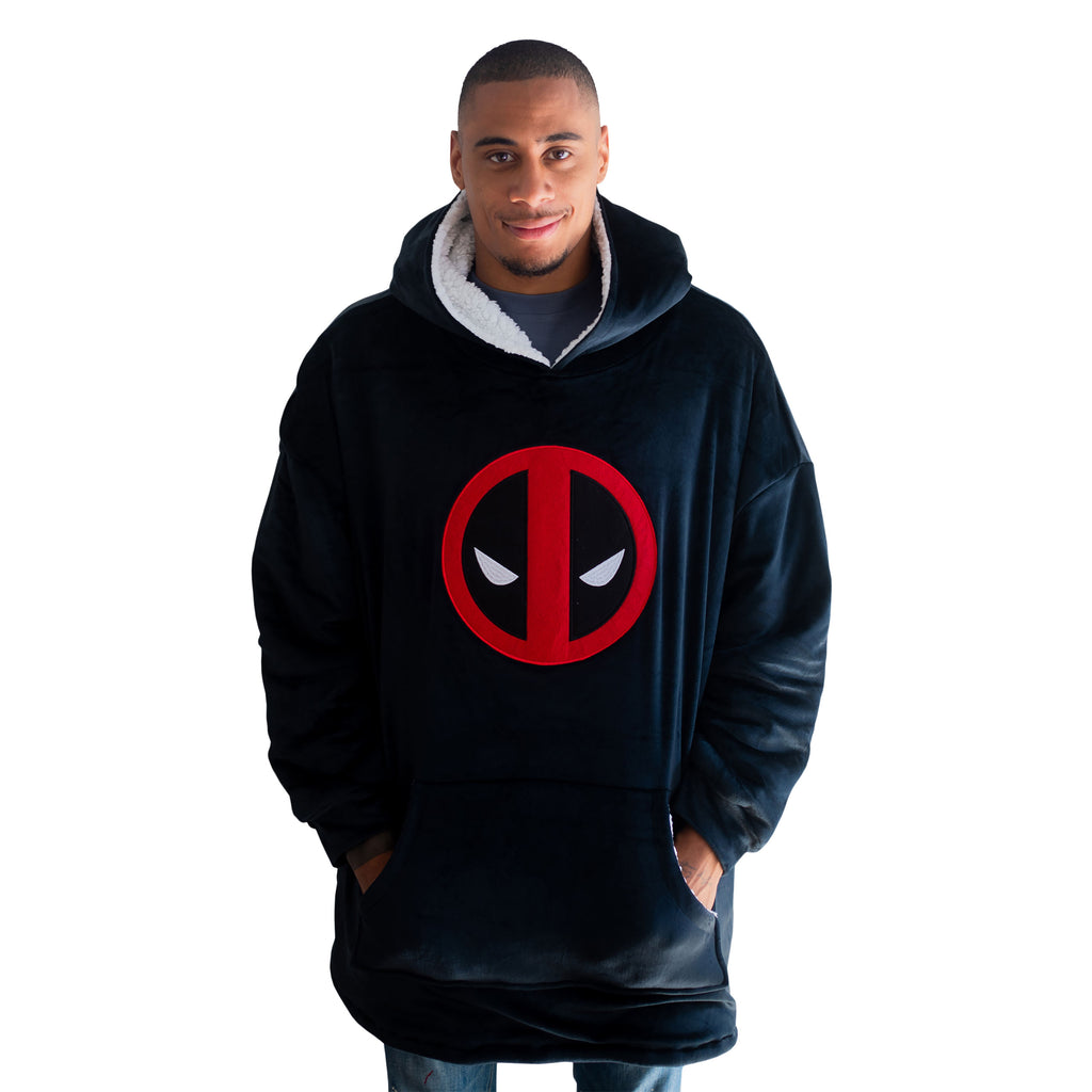 Produktbild Deadpool - Logo Oversize Kuschelpullover schwarz