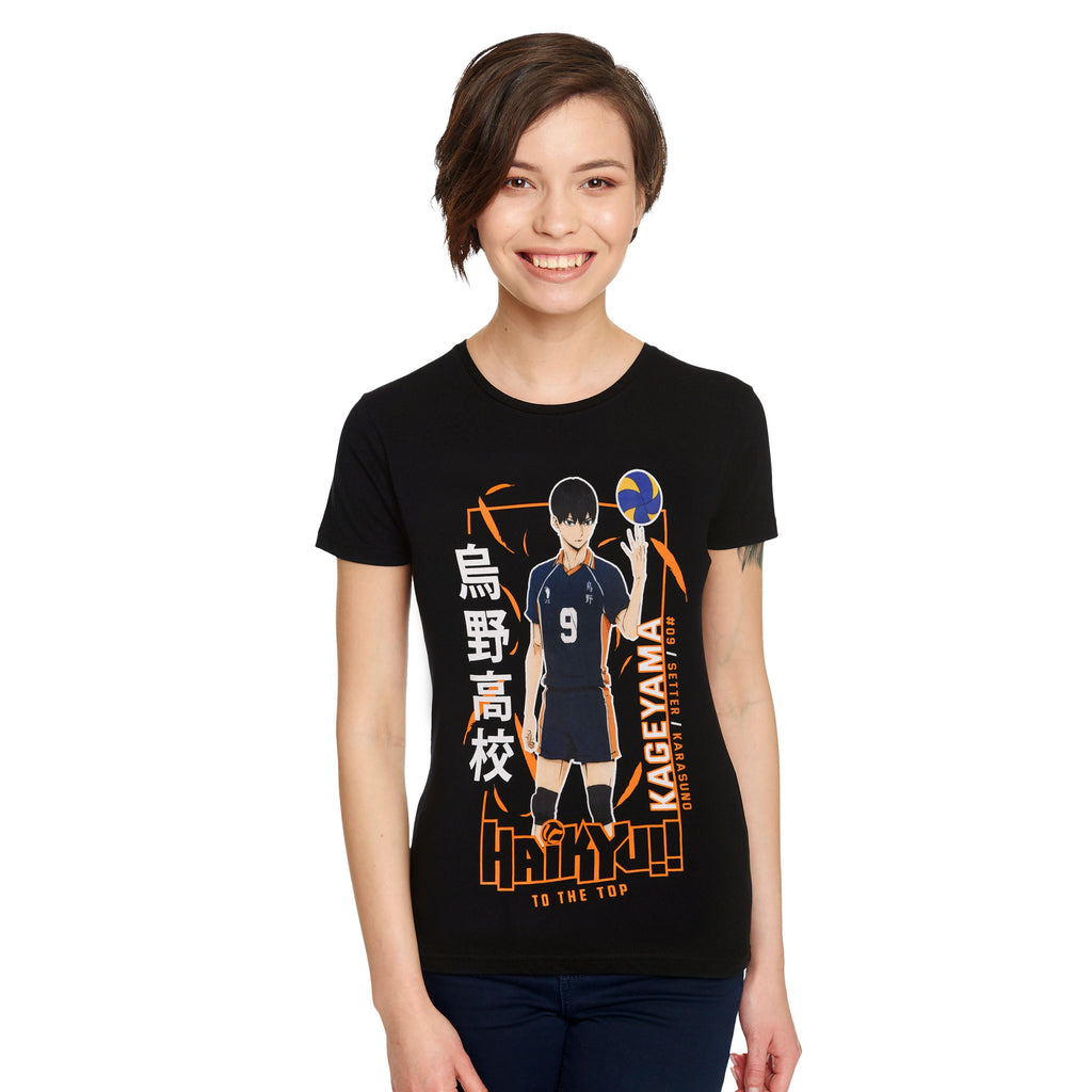 Haikyu!! - Kageyama T-Shirt Damen schwarz