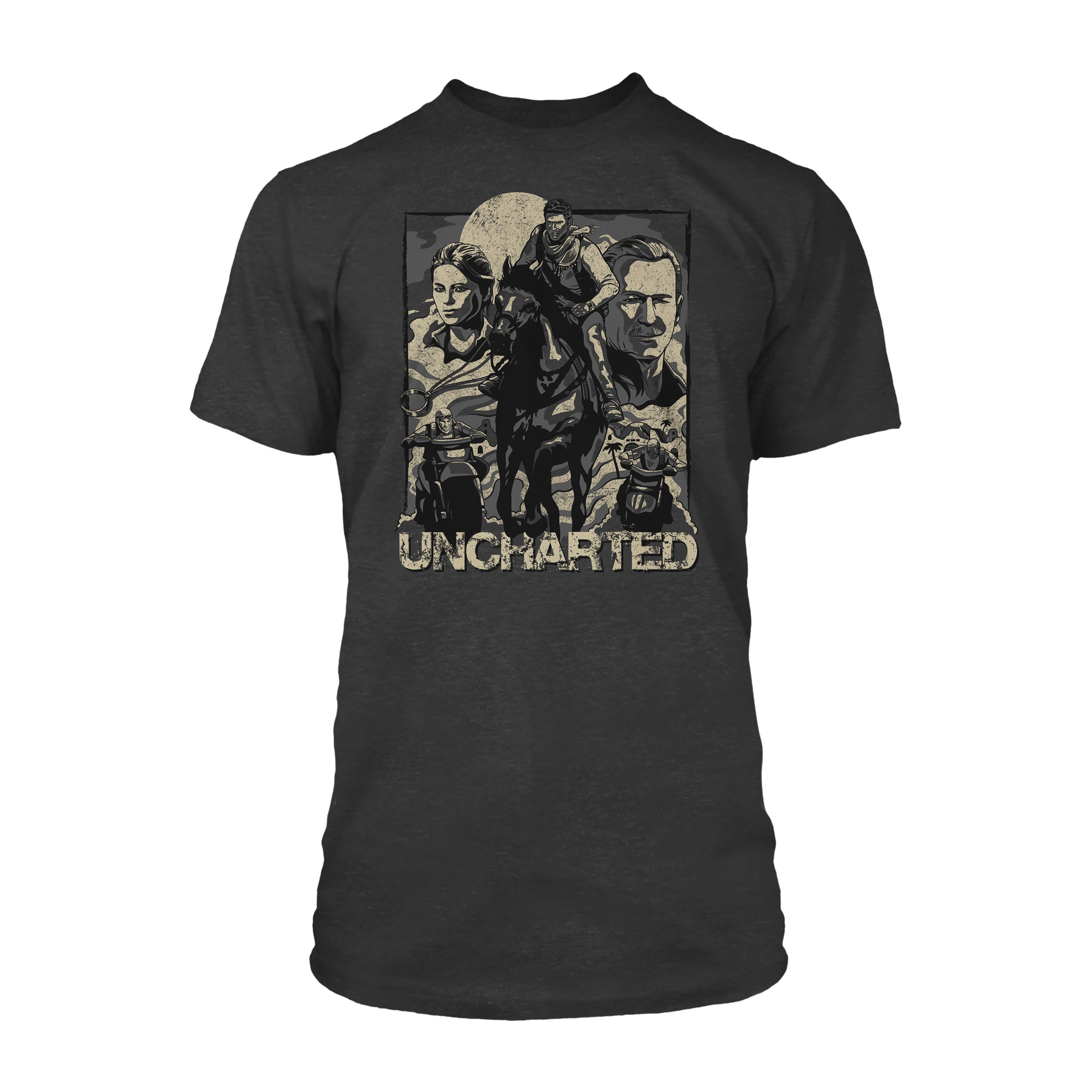 Produktbild Uncharted - Cover Page T-Shirt grau