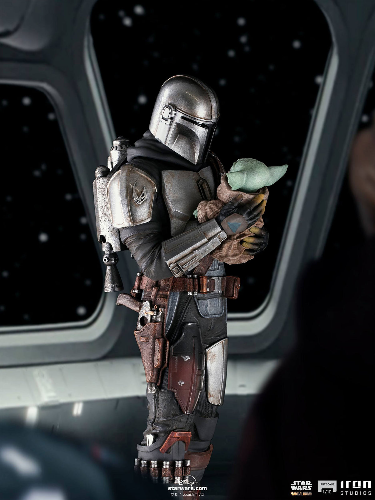 Produktbild Mando mit Grogu BDS Art Scale Deluxe Statue - Star Wars The Mandalorian