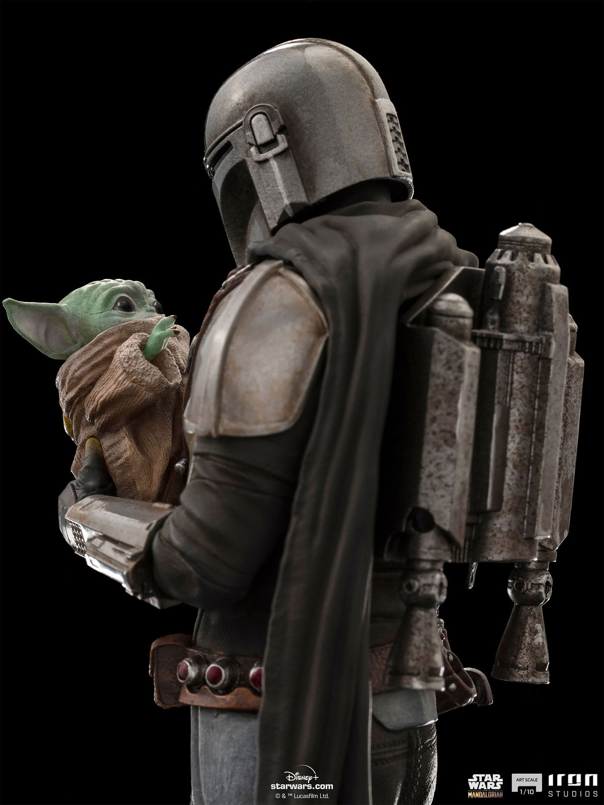 Produktbild Mando mit Grogu BDS Art Scale Deluxe Statue - Star Wars The Mandalorian