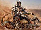 Produktbild Mando mit Speeder BDS Art Scale Deluxe Statue - Star Wars The Mandalorian