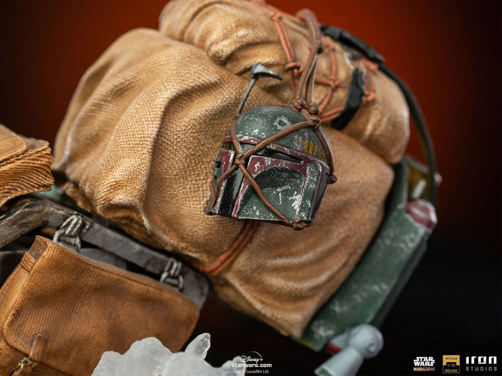 Produktbild Mando mit Speeder BDS Art Scale Deluxe Statue - Star Wars The Mandalorian